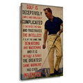 Framed Golf Wall Art Sports Quote Poster Canvas Saying Vintage Golf Art Print Sport Spiritual Quotes Pictures Wall Painting Them