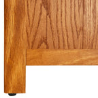 vidaXL 7-Tier Bookcase 23.6"x8.7"x78.7" Solid Oak Wood