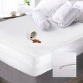 Nestl Premium Microfiber Zippered Mattress Encasement - Waterproof Queen Mattress Protector - Fits 15 Inches Deep - Queen