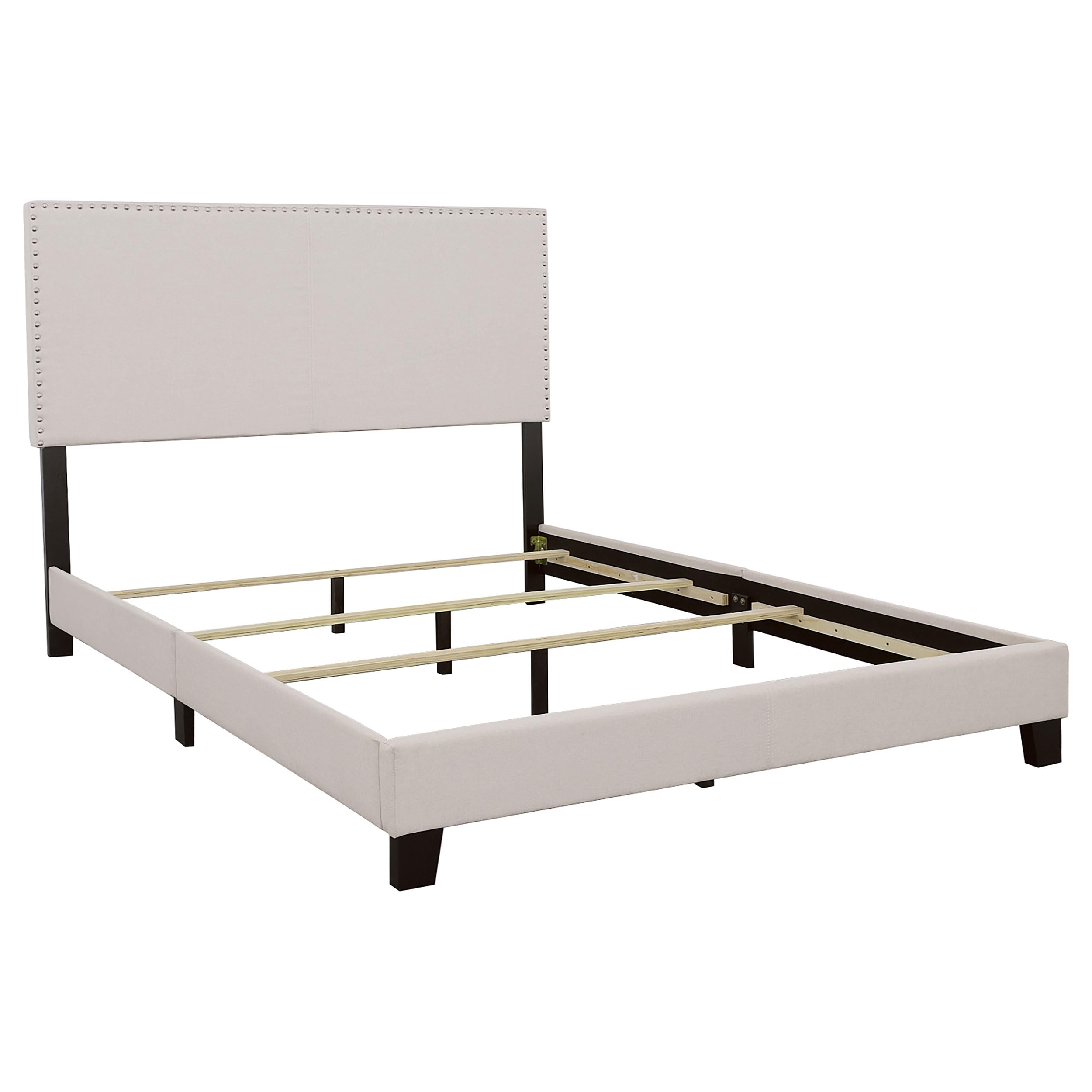 Coaster Home Furnishings Boyd Transitional Fabric Upholstered Full Size Panel Bed Frame 50-inch Headboard Ivory 350051F
