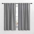 Nicetown Blackout Curtain Panels For Living Room - (Silver Grey Color) 42X63 Inch, 2 Panels Set, Thermal Insulated Room Darkening Blackout Drapes/Draperies With Rod Pocket & Back Tab For Window