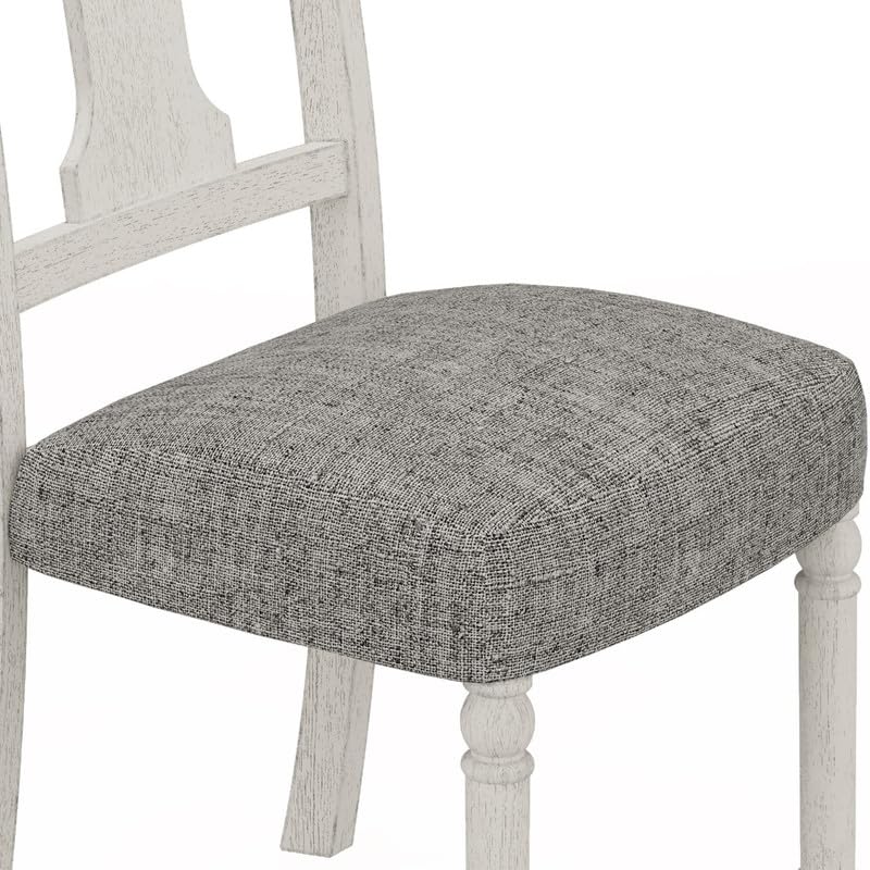 LILOLA LIVING Tannen Set of 2 White and Gray Dining Side Chair