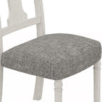 LILOLA LIVING Tannen Set of 2 White and Gray Dining Side Chair
