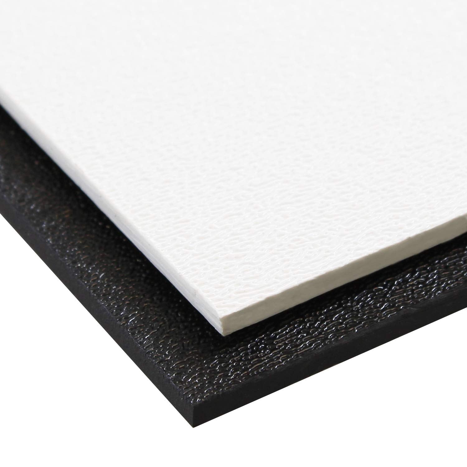 Source One Premium 1/8 Inches Black Or White Textured Abs Acrylic Sheet (6 X 12, Black)