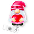 Valentine'S Day Gnome Badge Reel Retractable For Nurse Nursing Rn Cna Doctor Medical Worker & Teacher | Funny Nurse Gifts Valent