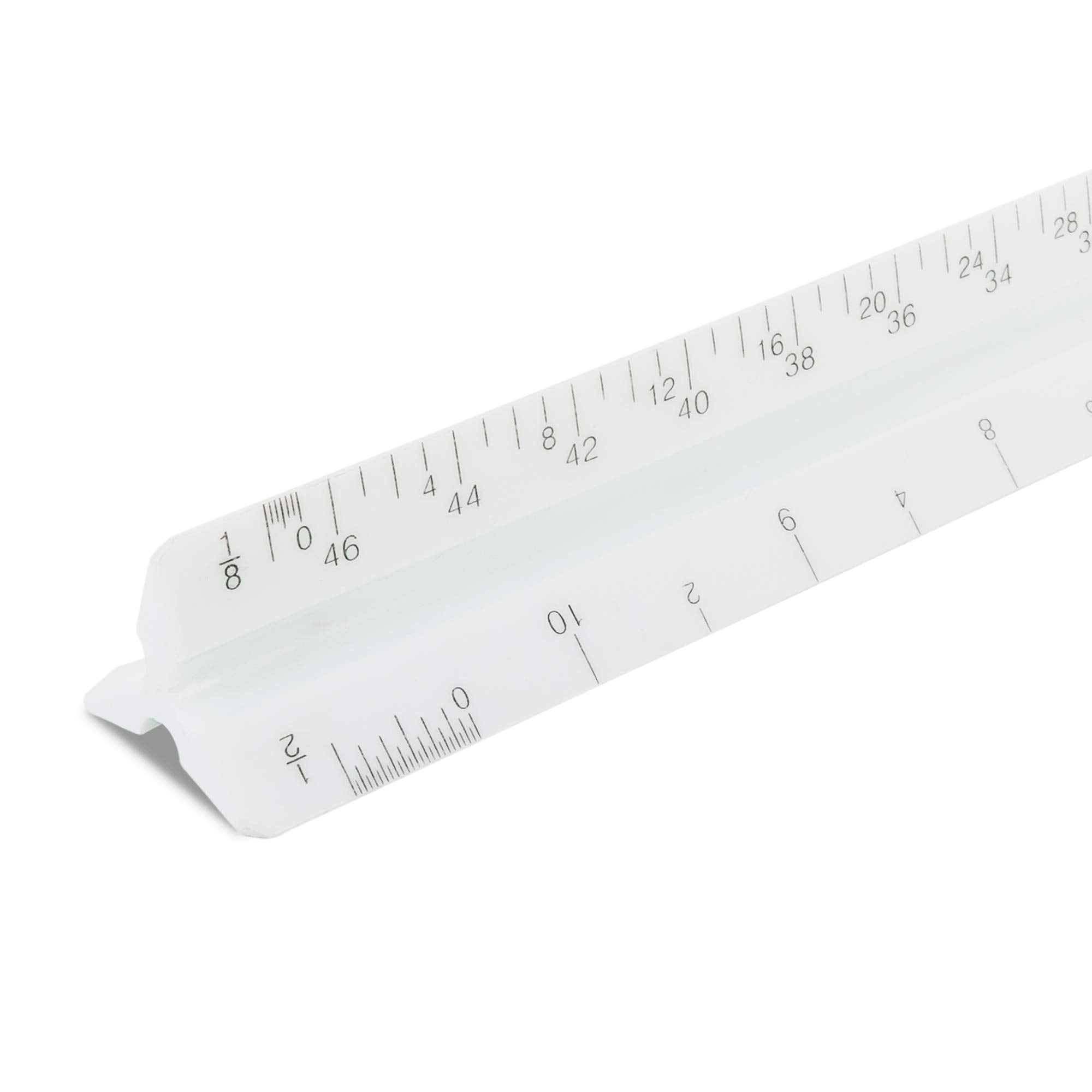 Pacific Arc Architect Economy Scale Ruler, Divided By : 1/16Th Inch, 3/32 Inch, 1/8 Inch, 3/16 Inch, 1/4 Inch, 3/8 Inch, 1/2 Inc