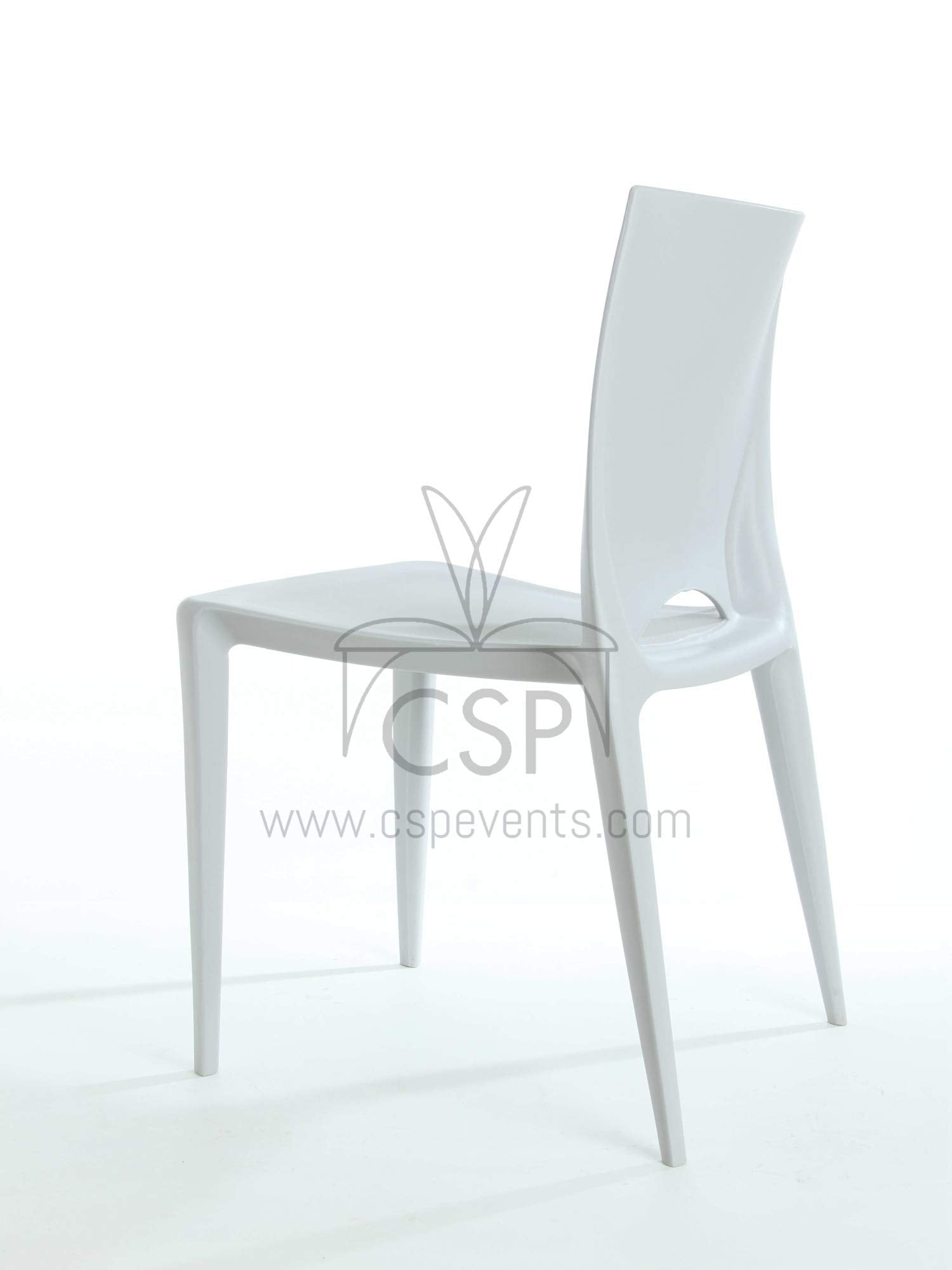 Commercial Seating Products Crescent Light Gray Dining Chairs, Grey