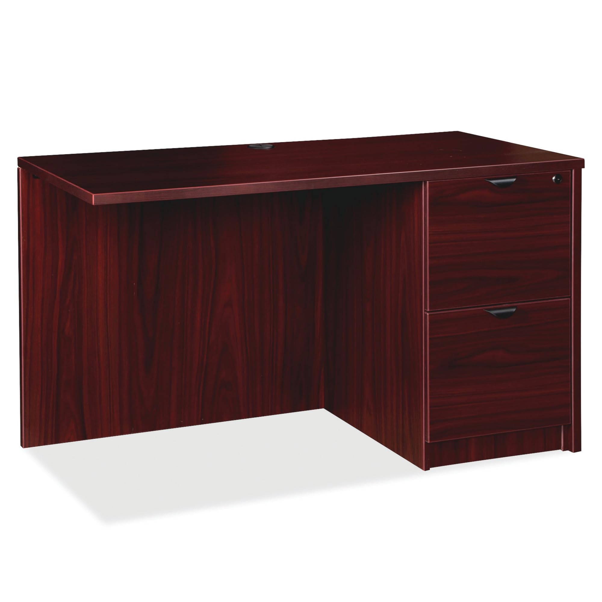 Lorell Prominence 2.0 Mahogany Laminate Right Return