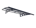 Palram - Canopia Amsterdam 2230 7 Ft. x 5 Ft. Awning Durable Steel Support, Aluminum Trim, and Polycarbonate Panels with UV Prot