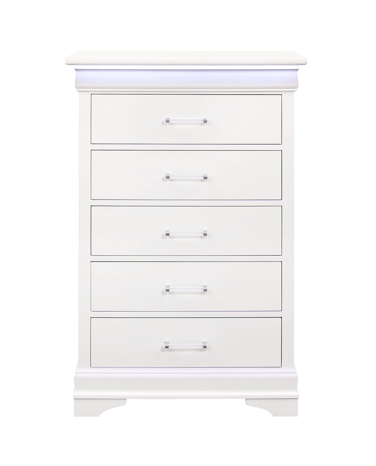 Global Furniture Usa White Charlie Chest