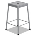Safco Products 6605SL Steel Kitchen Stool, 25", Silver