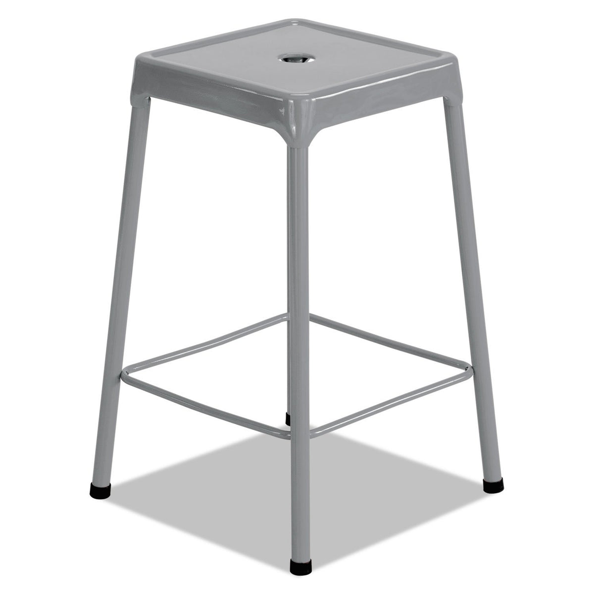 Safco Products 6605SL Steel Kitchen Stool, 25&quot;, Silver