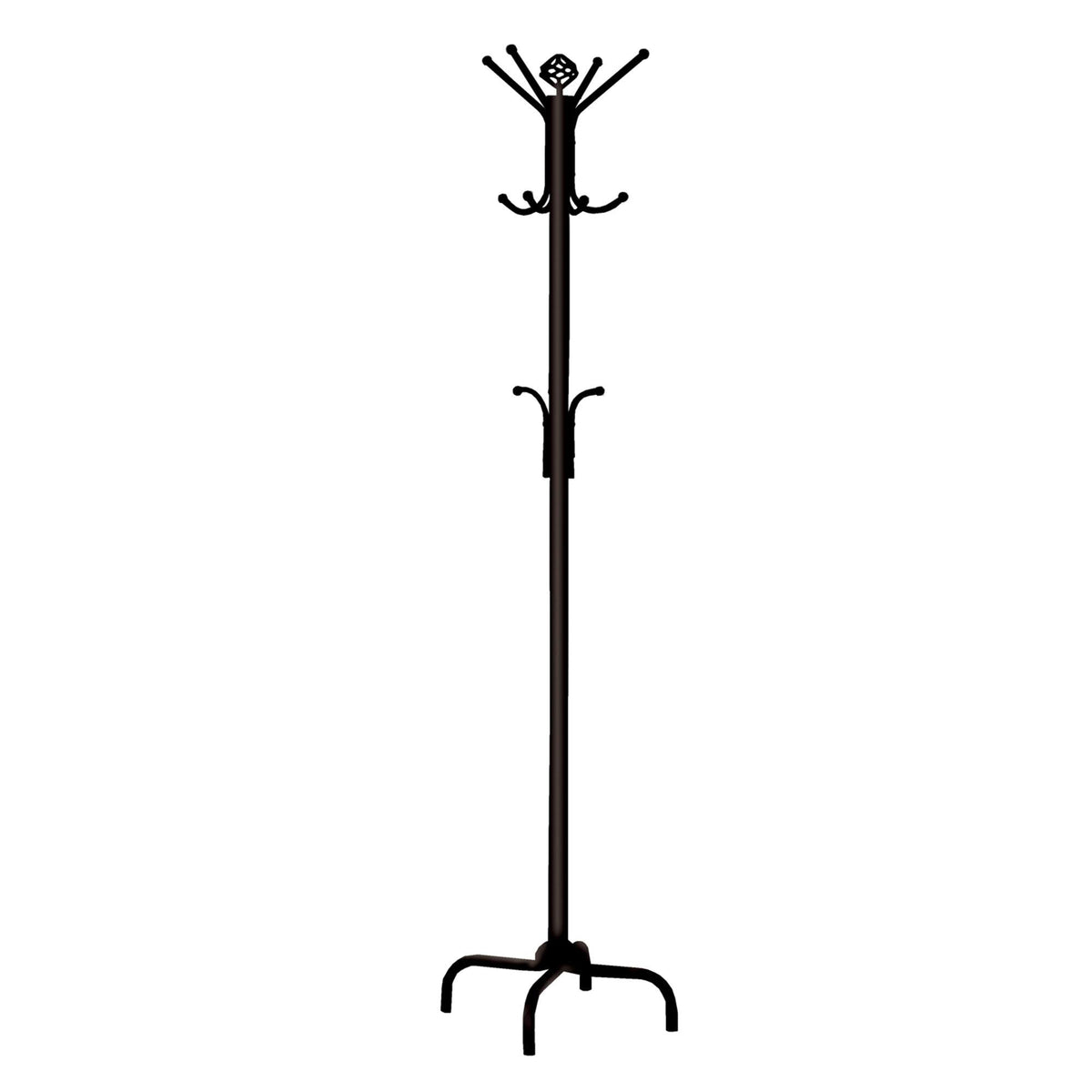 HomeRoots Coat Rack - 70' H/Black Metal