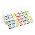 Restaurantware Rw Smart 14.5 Inch X 3.5 Inch Label Dispenser 1 Sticker Dispenser- 7 Slots No Slip Sturdy Clear Acrylic Food Labe
