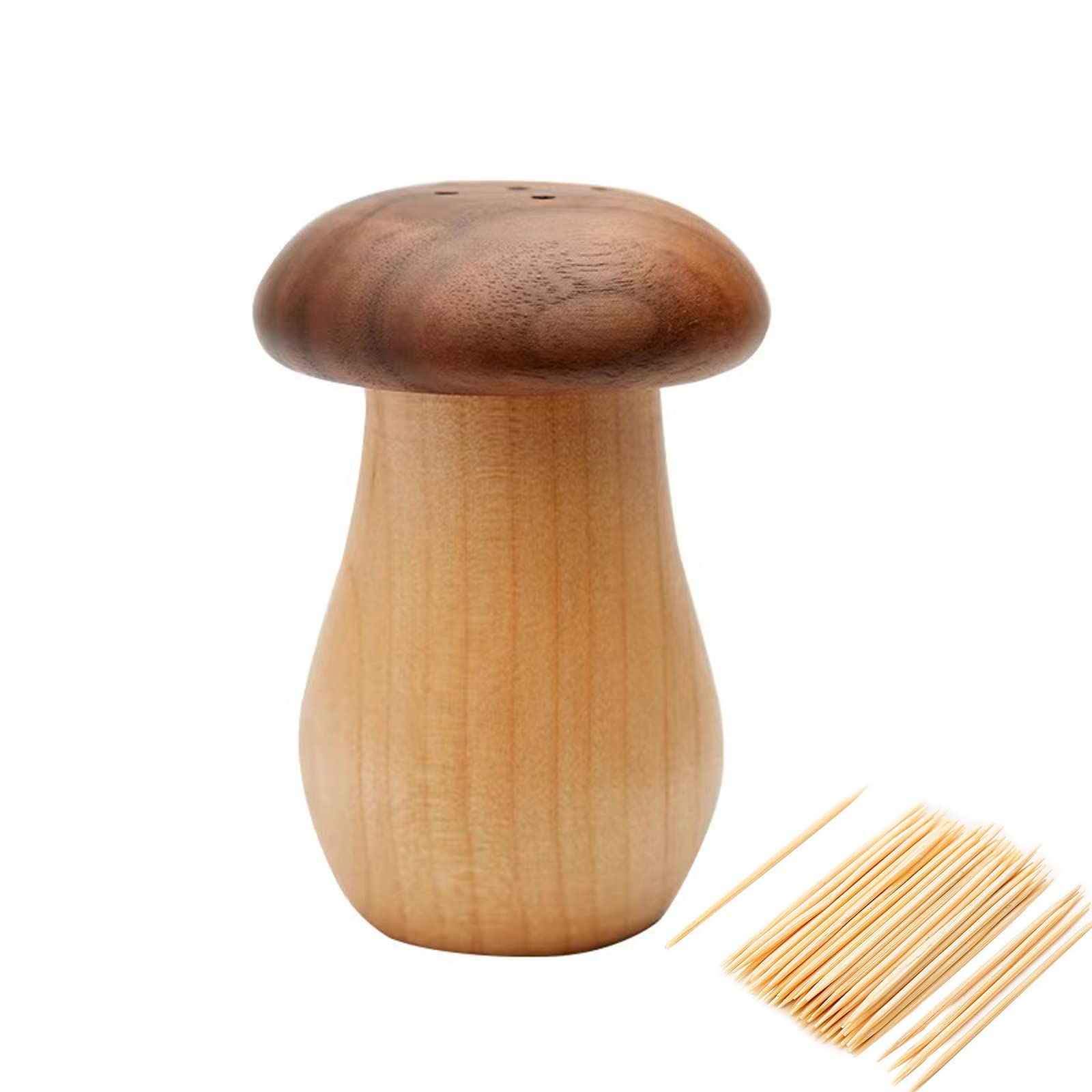 Agirlvct Toothpick Dispenser, Cute Mushroom Toothpick Holder Container Home Kitchen Restaurant Dining Room Mpther's Day Birthday