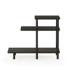 Furinno Turn-N-Tube 3-Tier Sofa Side Table, Espresso/Black, 31.5 in x 11.61 in x 25.63 in