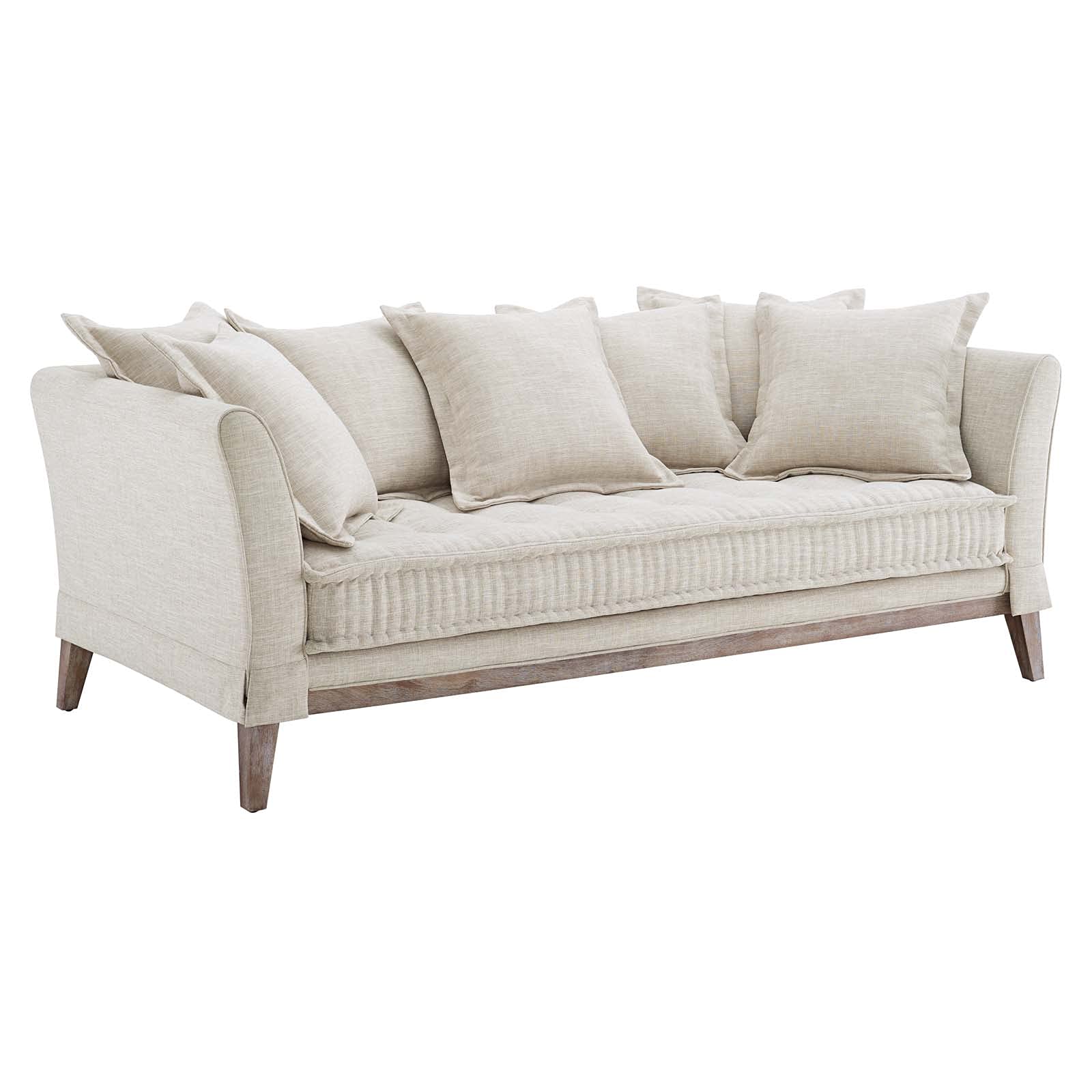 Modway EEI-4909-BEI Rowan Fabric Sofa, Beige