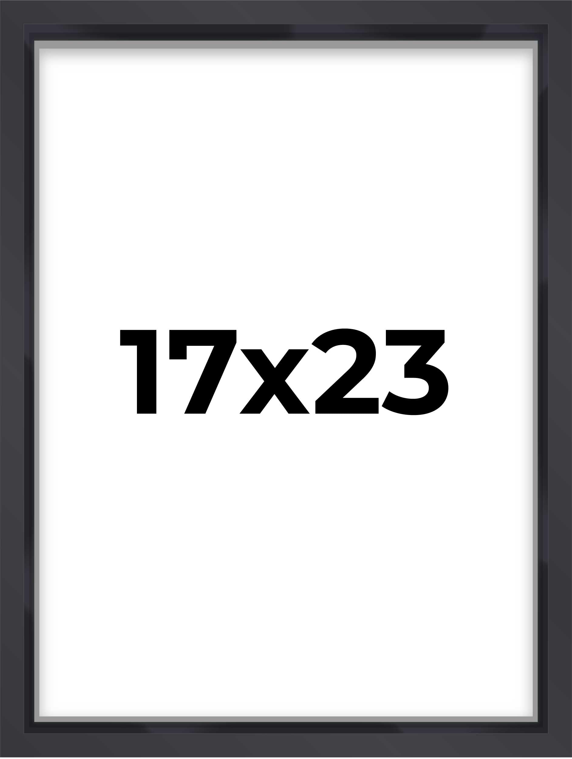 17x23 Shadow Box Frame Contemporary Black | 1'' Depth of Usable Space| Interior Size 17x23 or 23x17 Inches| UV Resistant Acrylic
