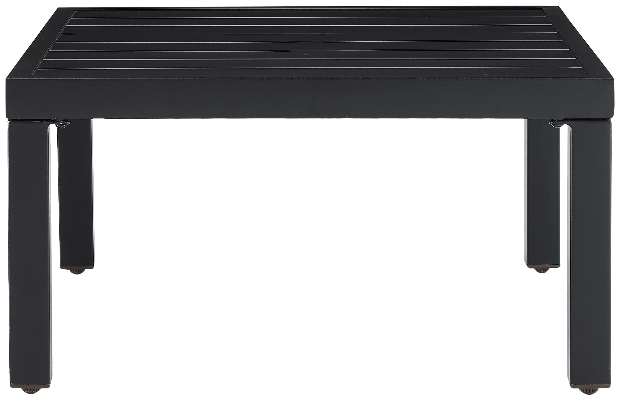 Crosley Furniture CO6322-MB Piermont Outdoor Metal Sectional Side Table, Matte Black