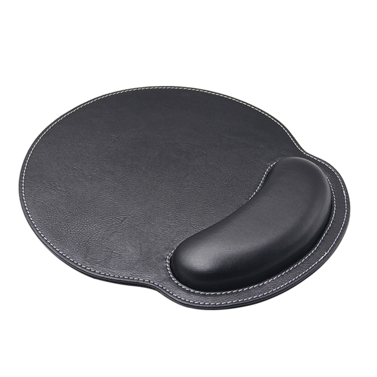 Eyscar Leather Mouse Pad Wrist Support Ergonomic Memory Foam - Lightweight Rest Nonslip Mousepad For Office,Gaming,Computer, Lap