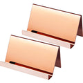 Maxdot 2 Pack Stainless Steel Business Cards Holders Desktop Card Display For Business Name Card Rack Organizer For Office, Home