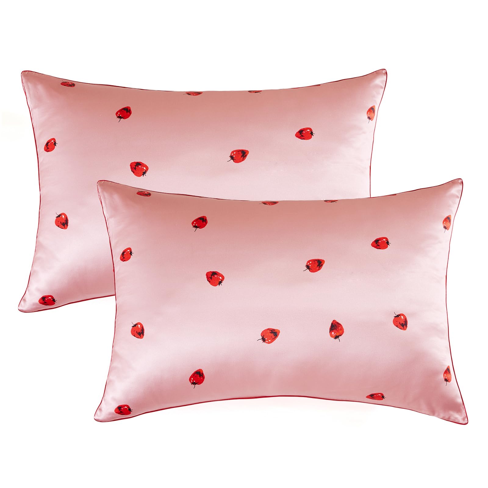 Thxsilk Set Of 2 Natural Mulberry Silk Pillowcase For Hair And Skin With Hidden Zipper, Grade 6A+ Silk Pillow Case, Organic Silk