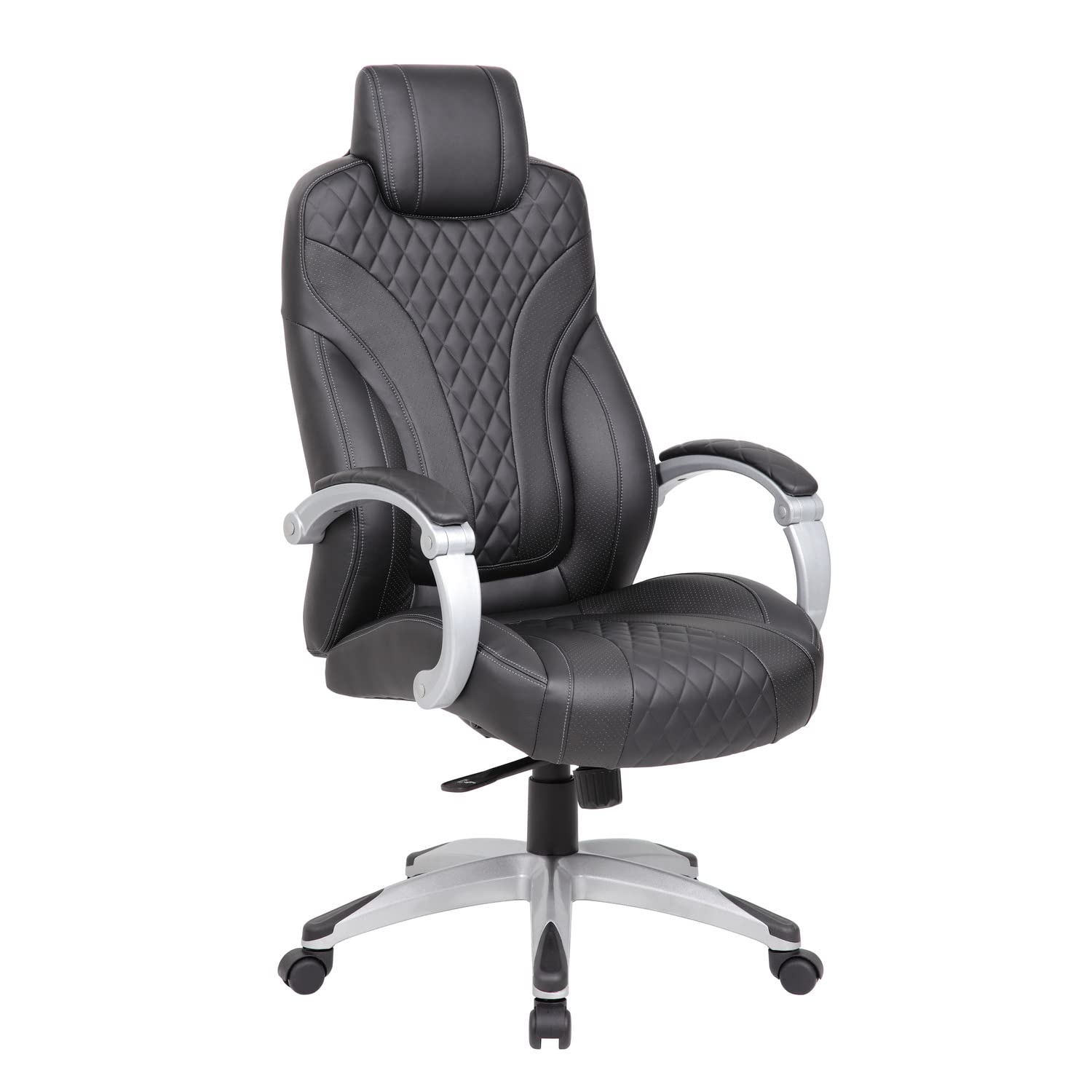Boss Executive Hinged Arm Chair - Black (B8871-Bk)