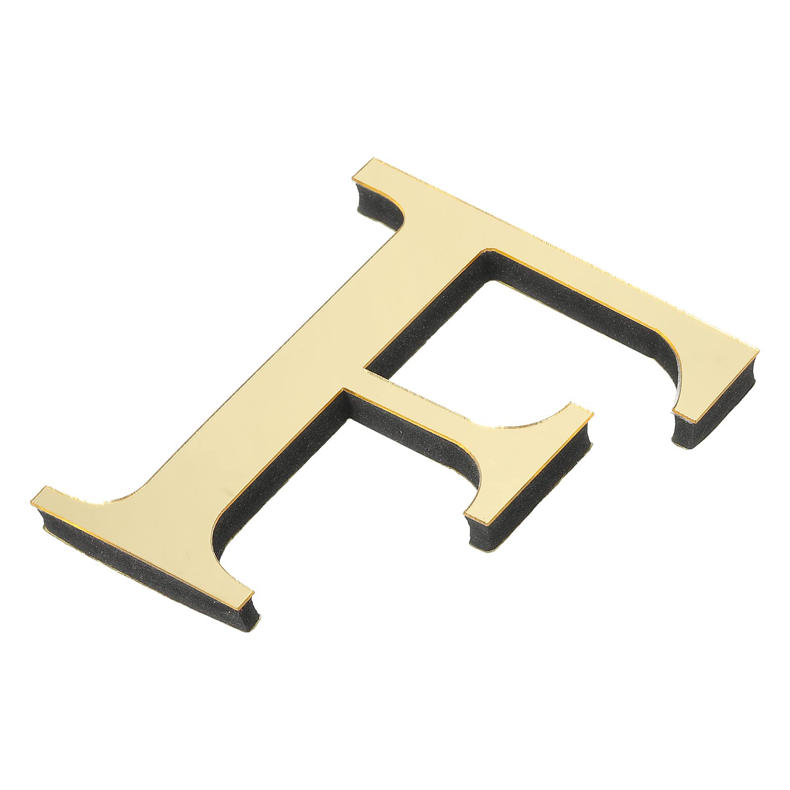 PATIKIL 3D Acrylic Alphabet Mirror Wall Stickers Letter F Self-Adhesive Home Decor Letter Sign Art Sticker Decal for DIY Home De