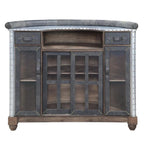 Acme Rahma Bar Table in Antique Ebony Top Grain Leather