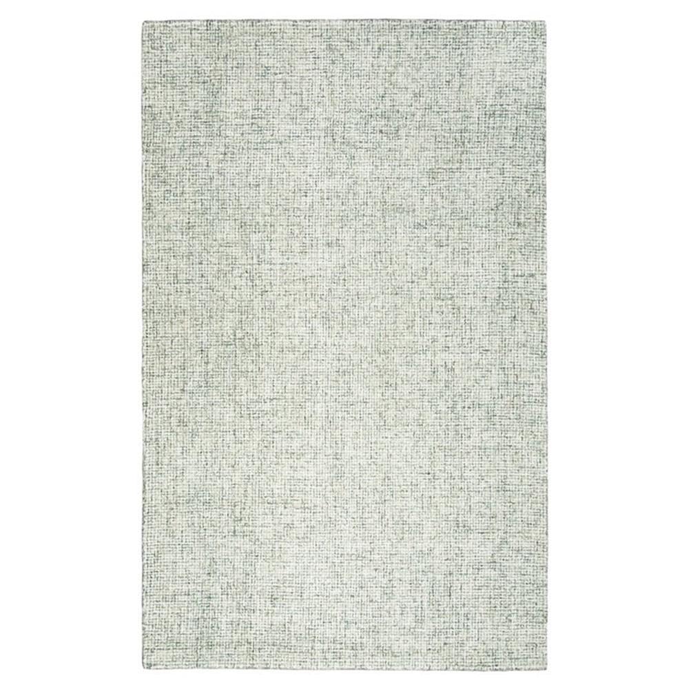 Overstock London Abstract/Tweed Wool Hand-Tufted Rug Green 9' X 12' 9' X 12' Indoor Rectangle