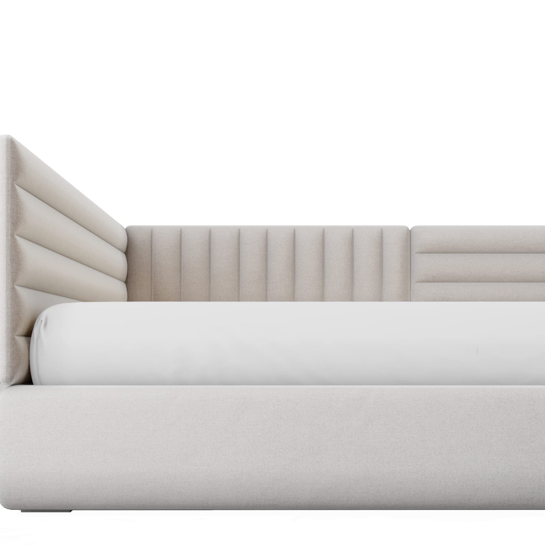 Natemia 1-Piece Fitted Twin Size Sheet - 100% Organic Cotton - 39   X 75    For Standard Twin Mattress Up To 16   - Ultra Soft J