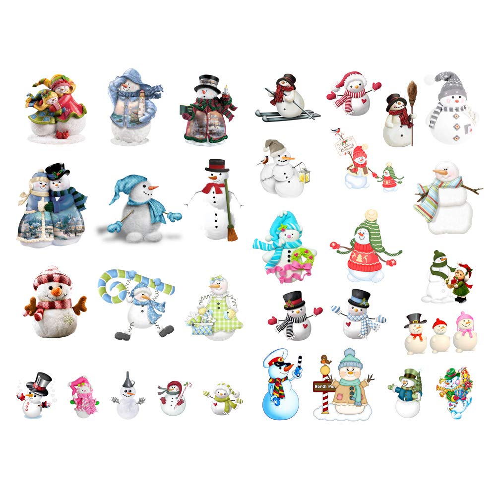 Seasonstorm Kawaii Winter Snowman Aesthetic Diary Travel Journal Paper Stickers Scrapbooking Stationery Sticker Flakes Art Suppl
