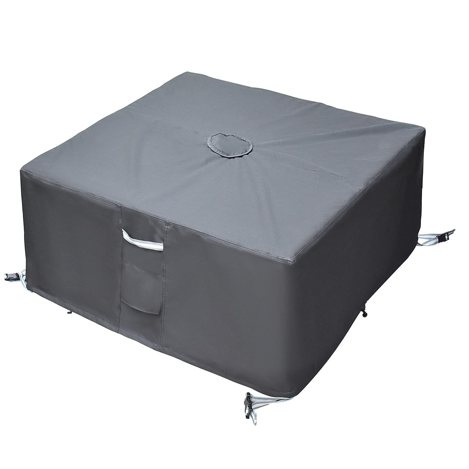 Tohonfoo Square Patio Table Cover With Umbrella Hole - 60'' L X 60'' W X 23'' H (Cover Size