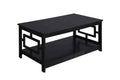 Convenience Concepts Town Square Coffee Table with Shelf, Black