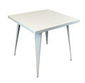 Neos Modern Furniture Square White Top W/Metal Legs Dining Table