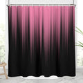 Aatter Pink And Black Shower Curtain Ombre Abstract Gradient Girls Girly Cute Preppy Designer Women Teen Glam Two Tone Modern Ar