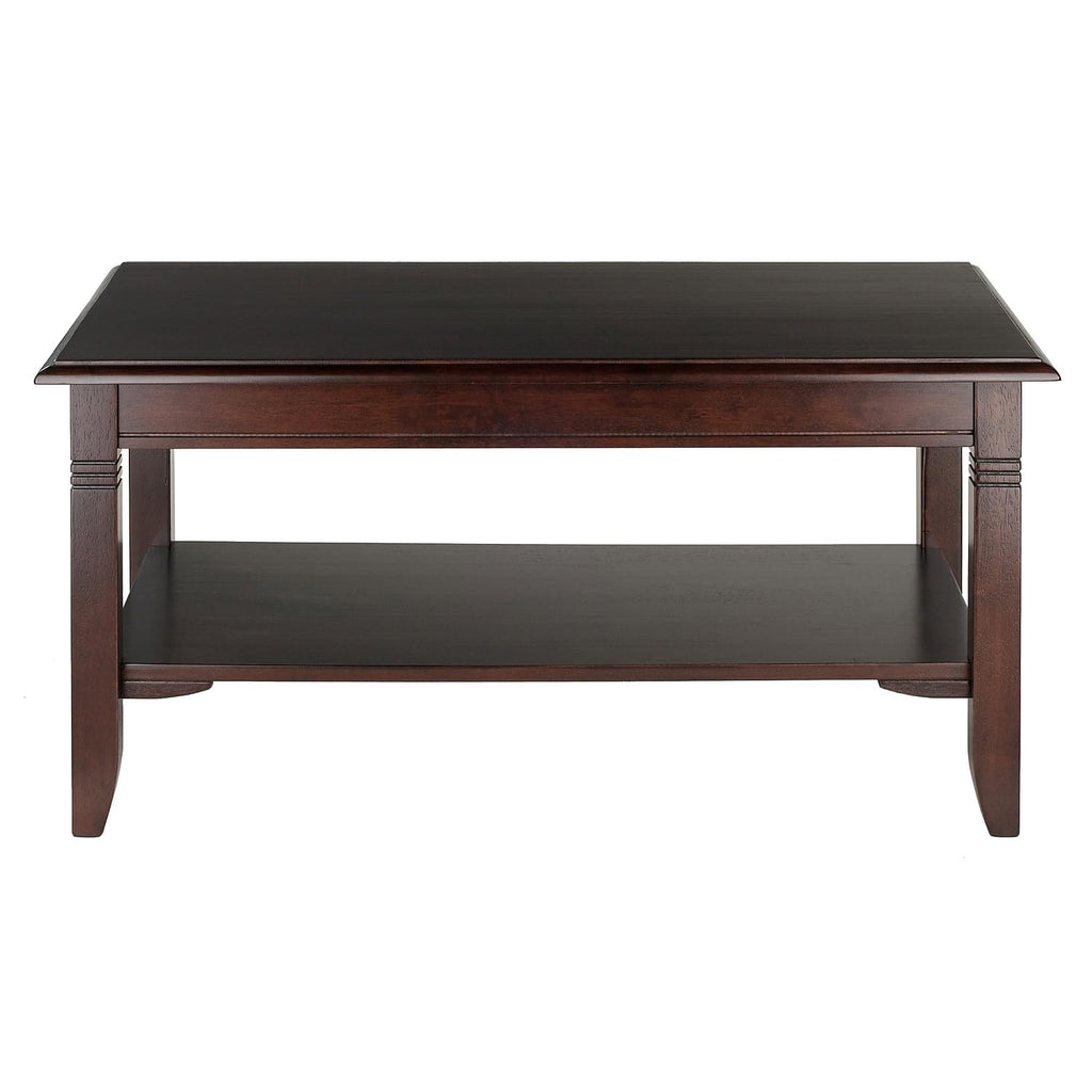 Winsome Nolan 18.03-inch x 37-inch x 21.02-inch Composite Wood Coffee Table, Cappuccino (40237)