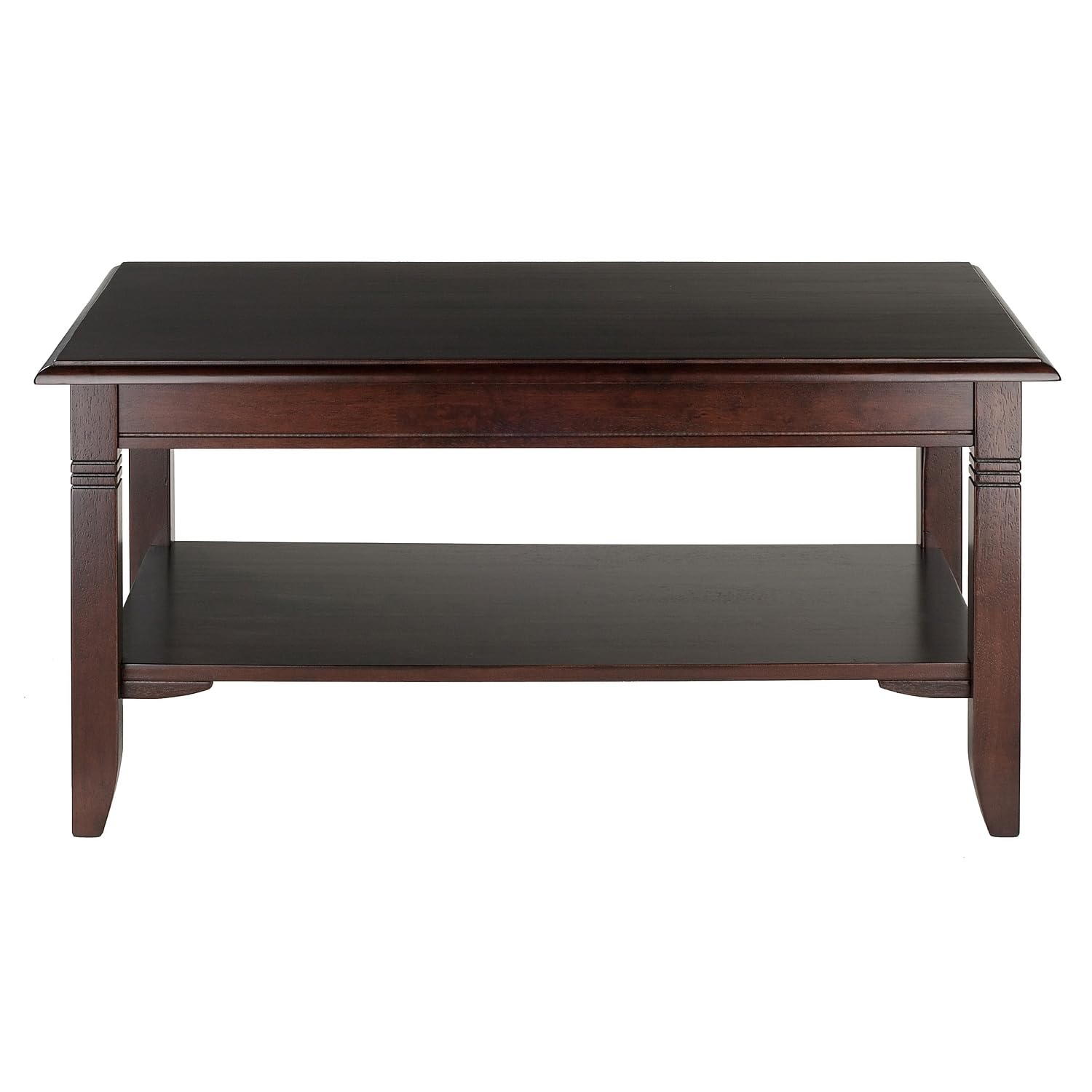 Winsome Nolan 18.03-inch x 37-inch x 21.02-inch Composite Wood Coffee Table, Cappuccino (40237)