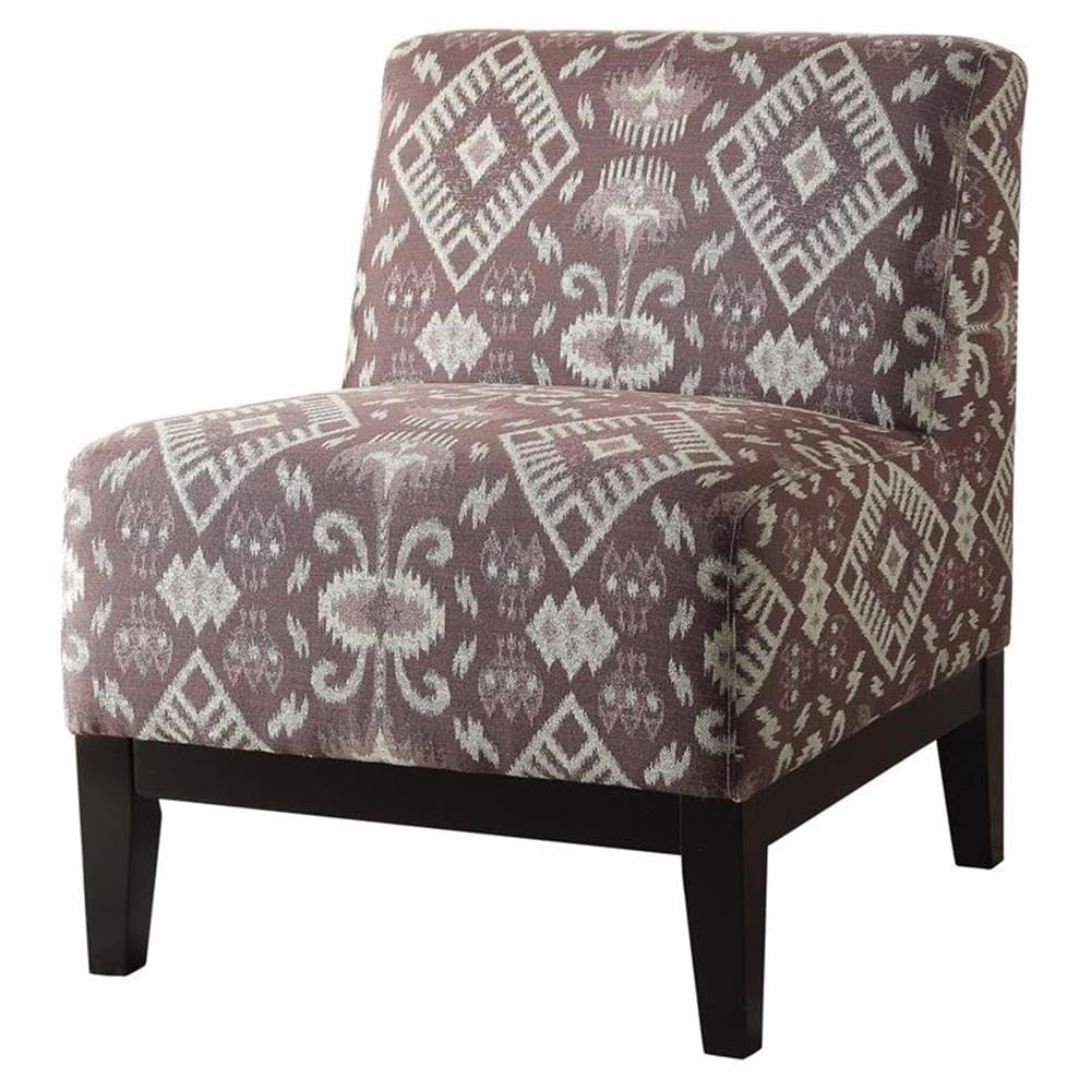 Acme Hinte Chenille Upholstery Armless Accent Chair - Thumbnail 5