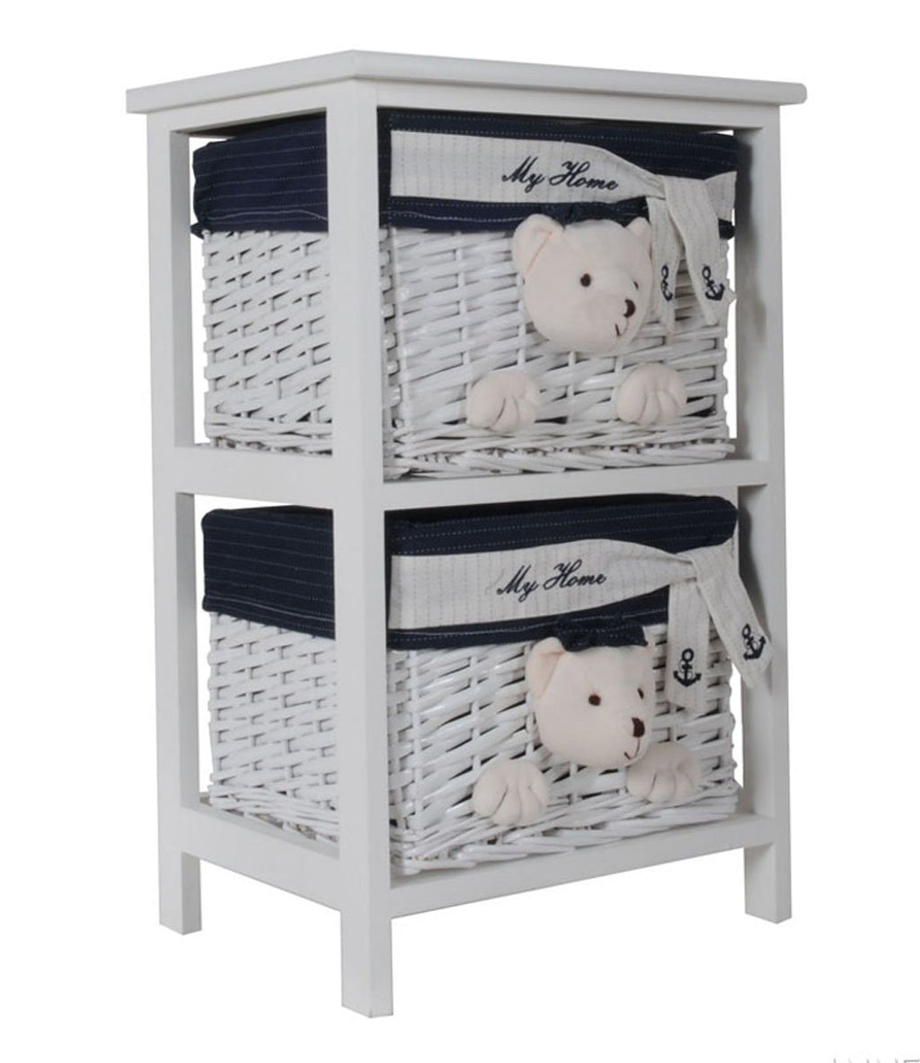 Anne Home Portable 2 Drawers Children Storage, One Size, Multi