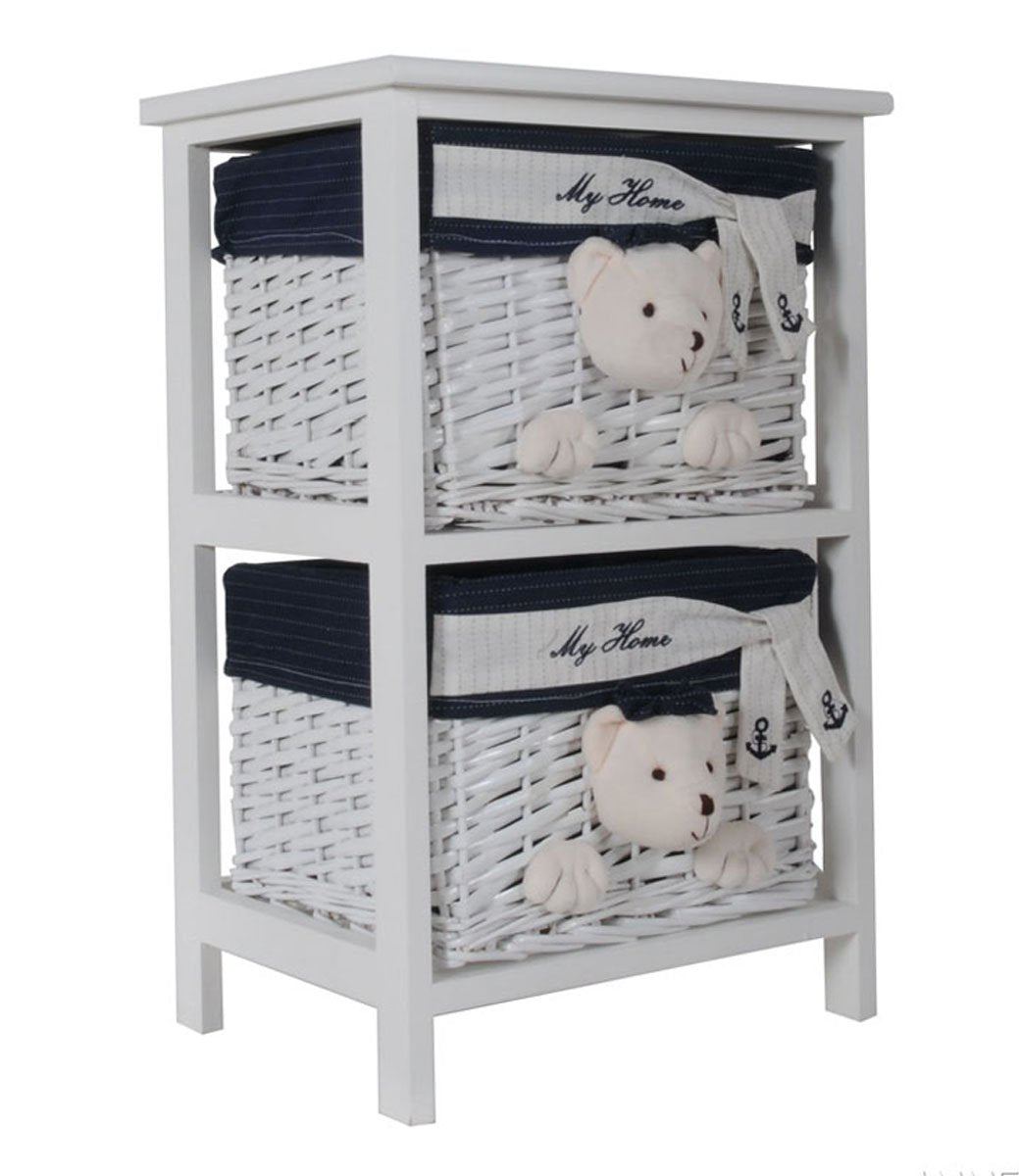 Anne Home Portable 2 Drawers Children Storage, One Size, Multi