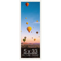 wallsthatspeak 5x33 white Picture Frame for Puzzles Posters Photos or Artwork
