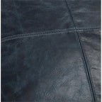 Kosas Home Cheyenne 22X22 Transitional Leather Throw Pillow In Nightfall Blue