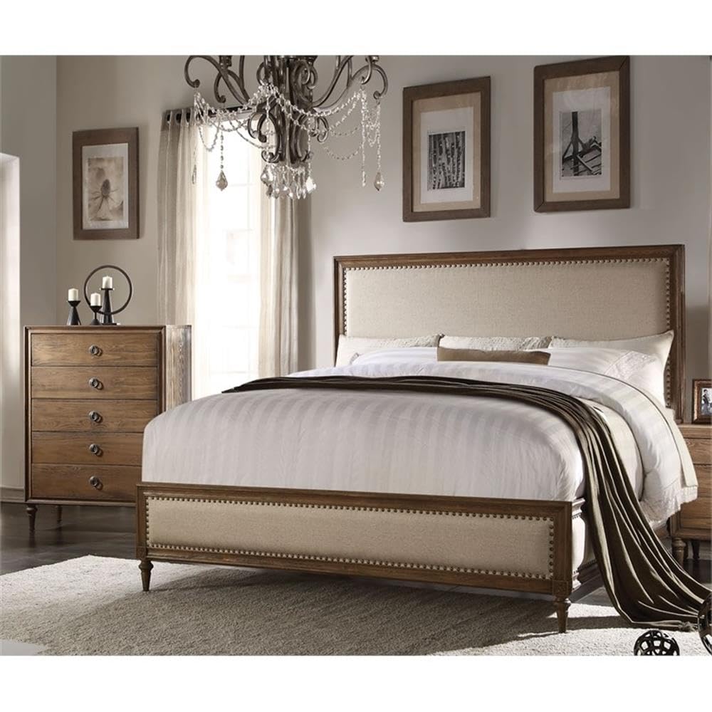 Acme Inverness 5-Drawer Wooden Chest in Reclaimed Oak