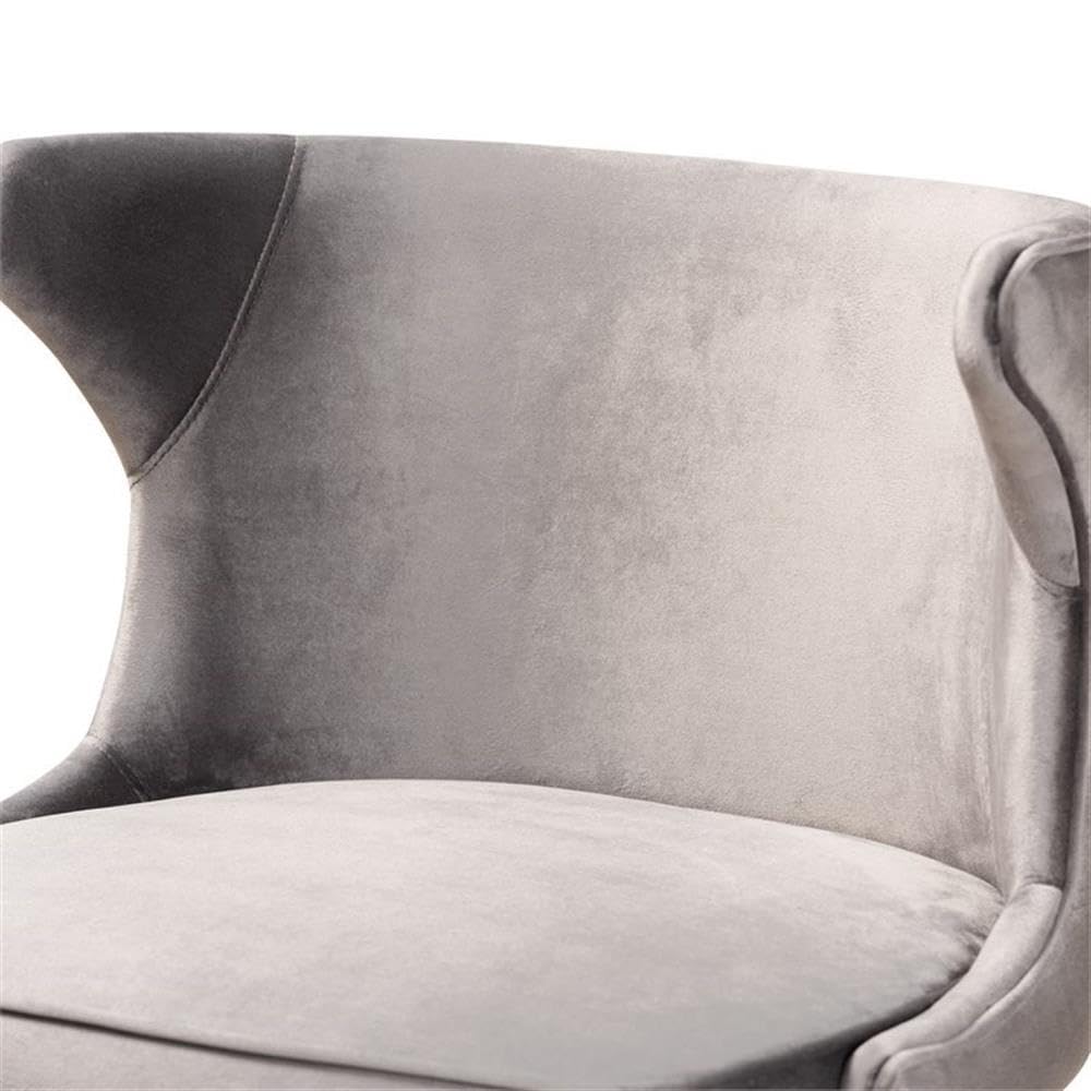 Baxton Studio Sagira Grey and Walnut Brown Finished Wood 2-Piece Stool Set