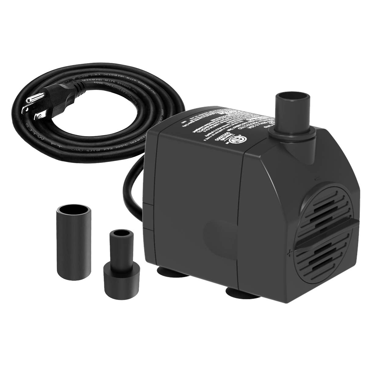 Submersible Water Pump 6.1Ft Power Cord 200Gph Ultra Quiet Pump With Dry Burning Protection For Fountains, Hydroponics, Ponds, S