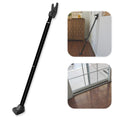 Securityman 2-In-1 Door Security Bar & Sliding Door Security Bar - Door Jammer Constructed Of High Grade Iron - Black Door Stopp