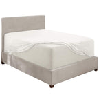 Nestl Extra Deep Pocket Full Fitted Sheet, White Full Size Fitted Sheet Only, 1800 Microfiber Fitted Bed Sheet, Ultra Soft Full Bed Fitted Sheet Fits Up To 24 Inch Mattress