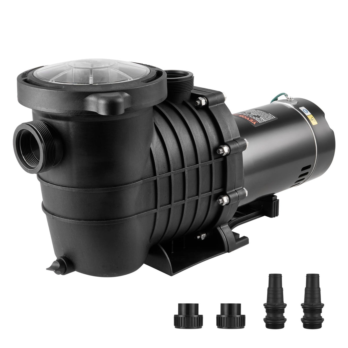 Vevor Above Ground Pool Pump, 1.5 Hp, 100 Gpm Single Speed Swimming Pool Pump, 110V/240V 3450 Rpm 50.9 Ft Max Head Pool Pump Wit