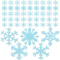 50pcs 3D Wall Stickers Light Glow in The Dark Snowflakes Glow in The Dark Stickers Holiday Wallpaper Snowflake Window Sticker Gl